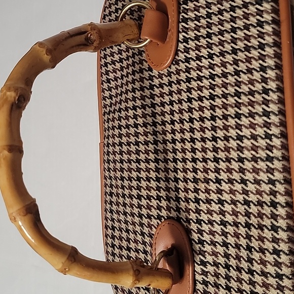 Avon Floral vintage Makeup Bag with Bamboo Handle GVC - Picture 3 of 8